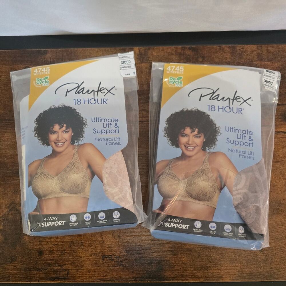 Playtex Beige Ultimate Support Bra (38DDD) - Picture 2 of 5